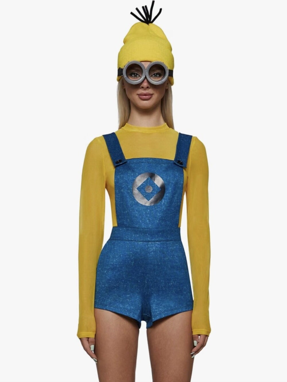 NIB Dolls Kill Trickz N' Treatz Yellow Henchman Halloween Costume - Large